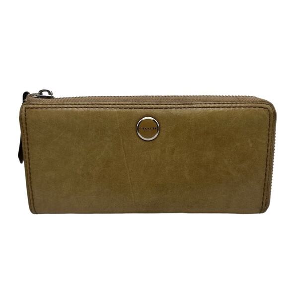 y2k COACH Legacy Zip Around Wallet - Picture 1 of 7